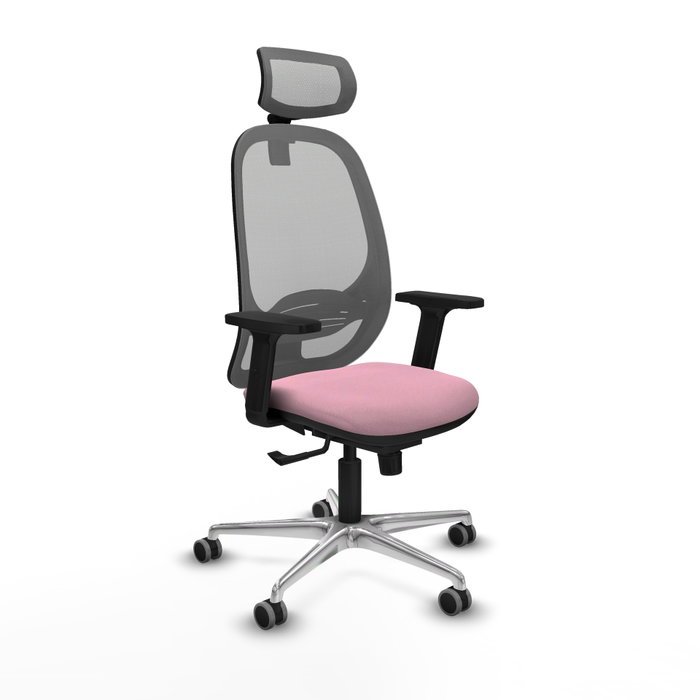 PIQUERAS Y CRESPO Silla de oficina Cilanco Rosa y Gris PIQUERAS Y CRESPO Silla de oficina Cilanco Rosa y Gris