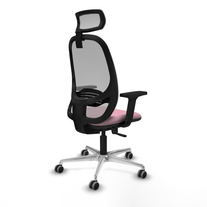 PIQUERAS Y CRESPO Silla de oficina Cilanco Rosa y Gris PIQUERAS Y CRESPO Silla de oficina Cilanco Rosa y Gris