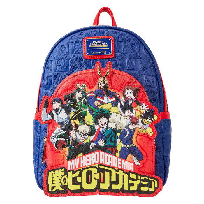 Loungefly Mochila My Hero Academia Group Debossed Logo Mini 22.5x26.2x11.2cm Piel Vegana Loungefly Mochila My Hero Academia Group Debossed Logo Mini 22.5x26.2x11.2cm Piel Vegana