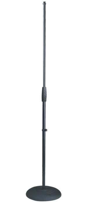 Soporte Micrófono Recto con Base Redonda de Hierro Fundido