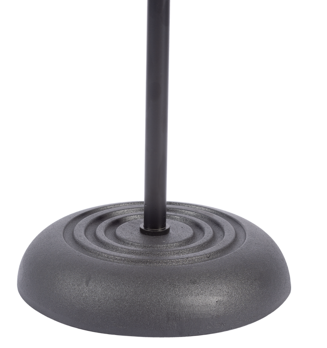 Soporte Micrófono Recto con Base Redonda de Hierro Fundido