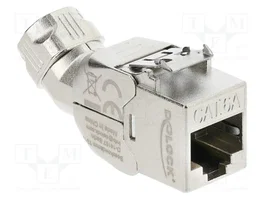 DeLOCK 90801 Módulo Keystone RJ45 a LSA Cat.6A con blindaje y ángulo de 45°