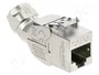 DeLOCK 90801 Módulo Keystone RJ45 a LSA Cat.6A con blindaje y ángulo de 45°