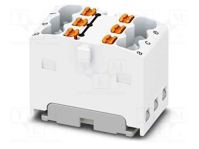 PHOENIX CONTACT PTFIX 6X1,5 WH Conector de carril blanco PHOENIX CONTACT PTFIX 6X1,5 WH Conector de carril blanco
