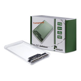 Inter-Tech Argus GD-25000 Carcasa para HDD 2,5 pulg. USB 3.0 Transparente