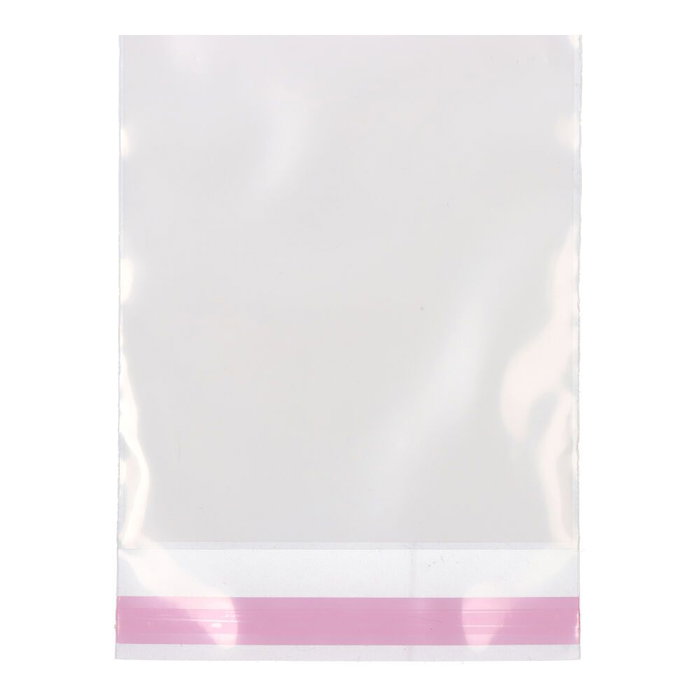 Edm Pack 25 Bolsas para Envasado con Cierre Zip Superior y Precintado Autoadhesivo Medida Útil 12 x 29 cm