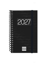 Finocam Agenda Anual 2027 Catalán Espiral Basic Year Negro