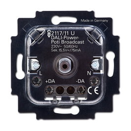 BUSCH-JAEGER 2117/11 U DALI-Power-Poti Broadcast Busch-Dimmer Negro