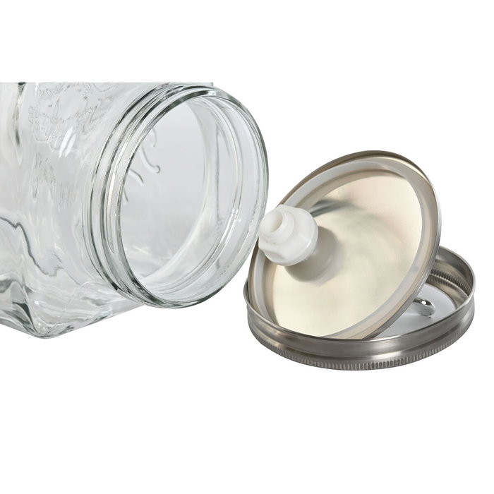 DKD Home Decor Dispensador de Bebidas de Cristal 3,2L Transparente