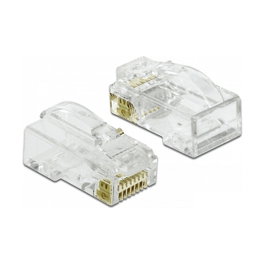 DeLOCK 86473 Conector RJ45 Cat.6 UTP para Prensado, Corte y Curva, 20 unidades