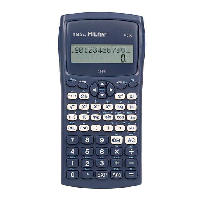 Milan Calculadora Científica M240 Serie 1918 Azul Milan Calculadora Científica M240 Serie 1918 Azul