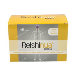 NUA Reishi Bebible 15 Viales, Extracto con Liquen de Islandia, Grosellero Negro, Propóleo, Vitaminas y Minerales, Apoyo Respiratorio