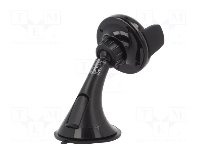 QOLTEC Soporte para Teléfono con Cargador de Inducción para Vidrio