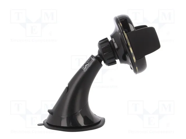 QOLTEC Soporte para Teléfono con Cargador de Inducción para Vidrio