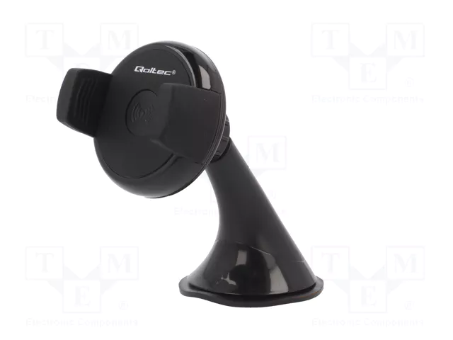 QOLTEC Soporte para Teléfono con Cargador de Inducción para Vidrio