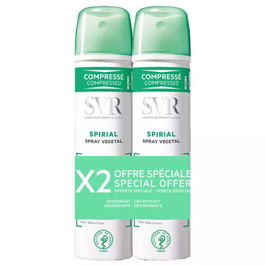 Svr Spirial Deo Spray Vegetal 2x75ml Desodorante