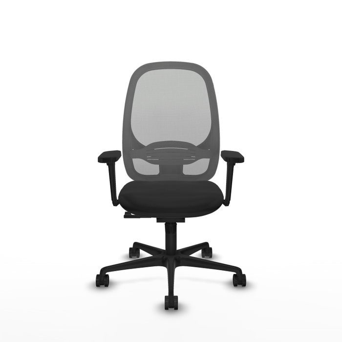 PIQUERAS Y CRESPO Silla de oficina Cilanco con mecanismo Sincro, Negro y Gris PIQUERAS Y CRESPO Silla de oficina Cilanco con mecanismo Sincro, Negro y Gris