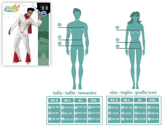 Disfraz Estrella Rock Hombre Adulto M-L