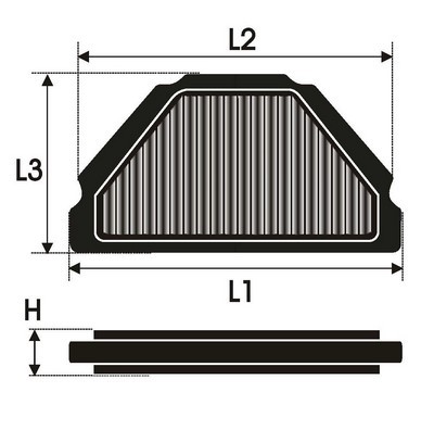Green Filters Filtro de Moto MY0601 Green Filters Filtro de Moto MY0601