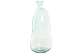 DKD Home Decor Jarrón Transparente Cristal Reciclado Orgánico 22 x 51 x 22 cm