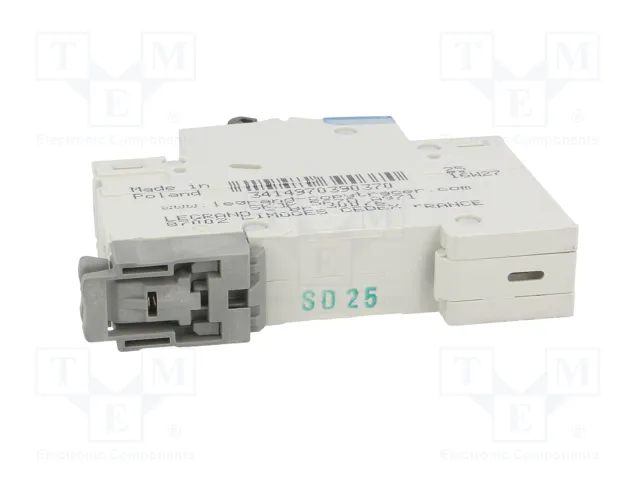 LEGRAND Interruptor magnetotérmico S300 TX 25A 1 Polo Caract D LEGRAND Interruptor magnetotérmico S300 TX 25A 1 Polo Caract D