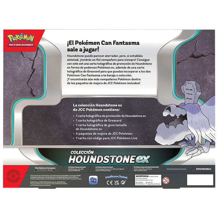 Pokemon Blister Cartas Houndstone Español: 4 paquetes de refuerzo, 2 cartas promoción, 1 carta XL y código Pokémon Live