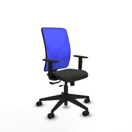 PIQUERAS Y CRESPO Silla de oficina Motilla Sincro/Traslack Azul/Negro