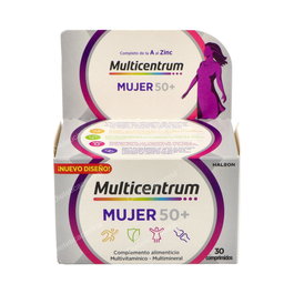 Multicentrum Mujer Select 50+ 30 Comp. Vitaminas y Minerales para Mujeres Mayores de 50 Años