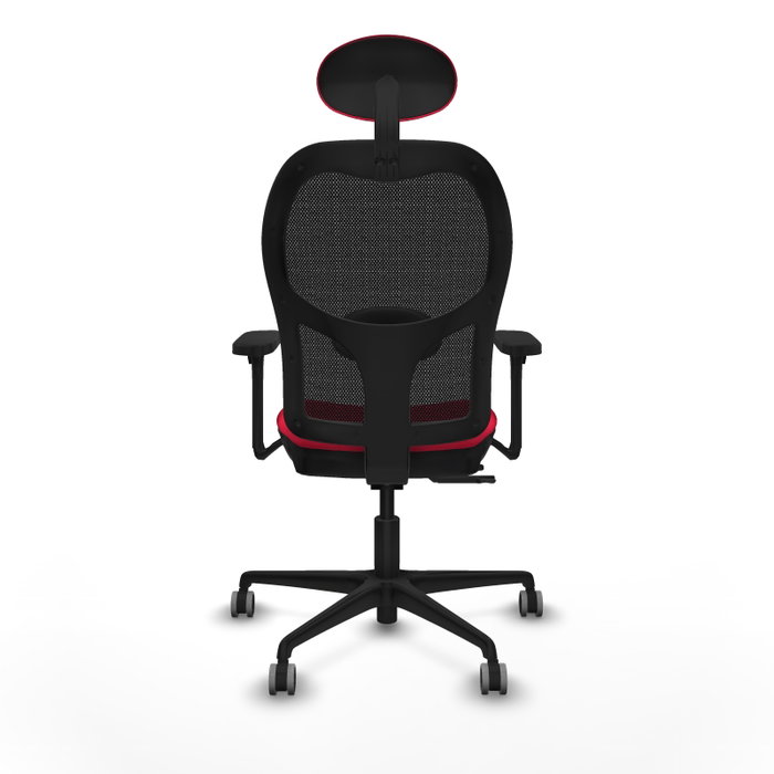 PIQUERAS Y CRESPO Silla de oficina Jorquera con mecanismo Sincro/Traslack, Rojo y Negro PIQUERAS Y CRESPO Silla de oficina Jorquera con mecanismo Sincro/Traslack, Rojo y Negro