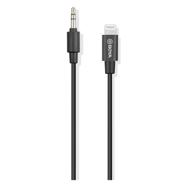 Boya BY-M2 Micrófono de solapa omnidireccional con conector Lightning Boya BY-M2 Micrófono de solapa omnidireccional con conector Lightning