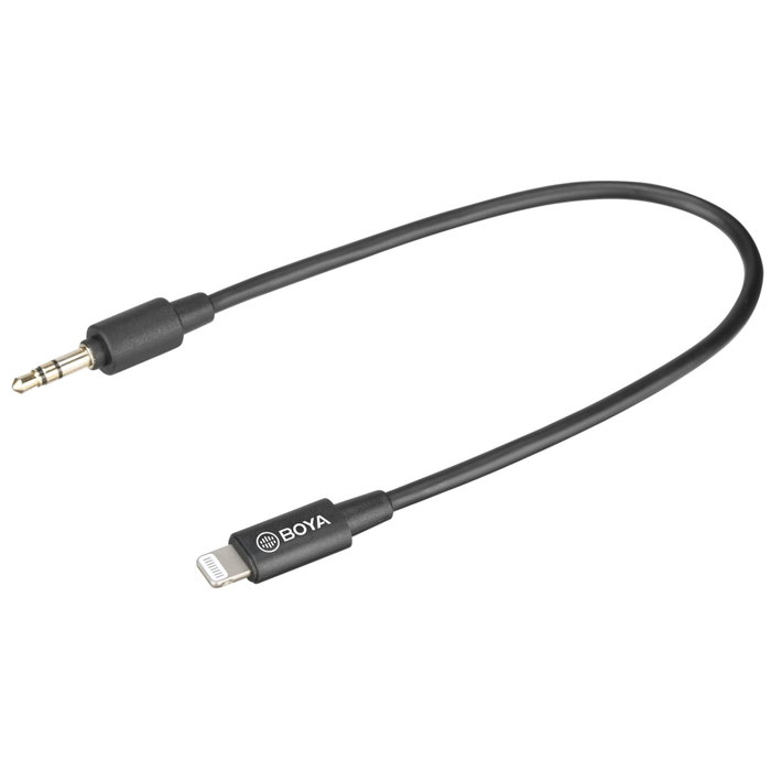 Boya BY-M2 Micrófono de solapa omnidireccional con conector Lightning Boya BY-M2 Micrófono de solapa omnidireccional con conector Lightning