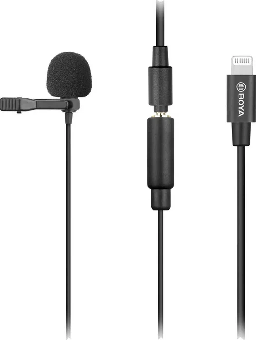 Boya BY-M2 Micrófono Lavalier Omnidireccional con conector Lightning
