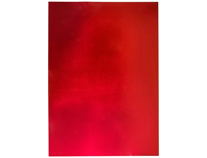 Liderpapel Goma eva 50x70 cm espesor 2 mm metalizada rojo