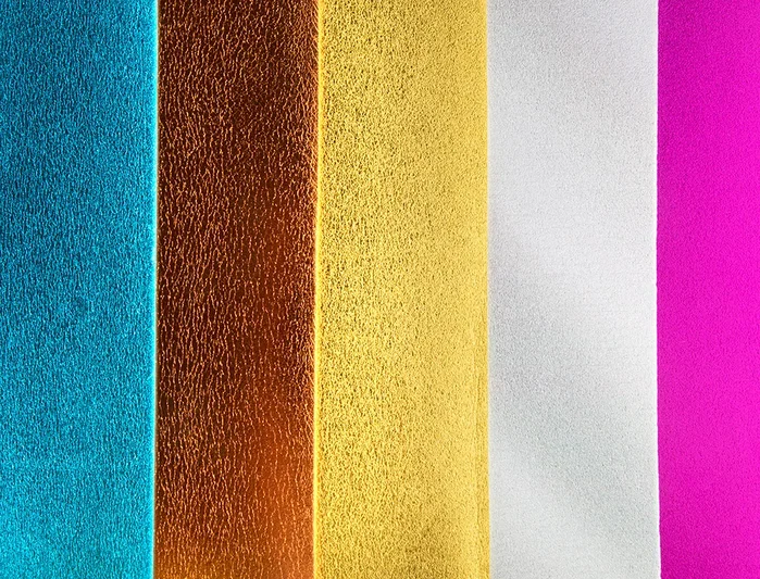 Liderpapel Goma eva 50x70 cm espesor 2 mm metalizada rojo
