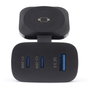 RealPower PC-43 Watch Cargador de 43W, Negro, 2x USB-C, 1x USB-A, Quick Charge 3.0, Power Delivery 20W, Carga Inalámbrica, para Reloj Inteligente, Tableta, Batería Portátil