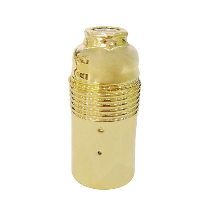 GSC Evolution Portalámparas metálico liso E14 Dorado GSC Evolution Portalámparas metálico liso E14 Dorado