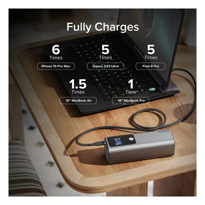 ALOGIC Ark Powerbank A27KPB140W, 27,000 mAh, 140W USB-C, Carga Rápida PD, Plata, para Portátil, Tablet, Teléfono ALOGIC Ark Powerbank A27KPB140W, 27,000 mAh, 140W USB-C, Carga Rápida PD, Plata, para Portátil, Tablet, Teléfono
