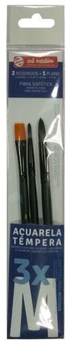 Talens Art Creation Set de 3 Pinceles M para Acuarela y Témpera