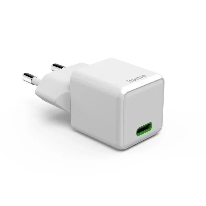Hama Cargador Rápido USB-C 30W GaN, con Power Delivery y Quick Charge 2.0/3.0, Compacto y Universal para Smartphone y Tablet, Blanco, 00201982 Hama Cargador Rápido USB-C 30W GaN, con Power Delivery y Quick Charge 2.0/3.0, Compacto y Universal para Smartphone y Tablet, Blanco, 00201982