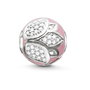 Thomas Sabo Dije Flor de Loto en Plata de Ley y Esmalte Rosa