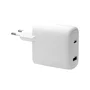 Dbramante1928 Adaptador de Corriente 65W 2 Puertos (USB-C y USB) Blanco CI65EUWH7100 para Europa