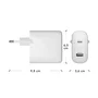 Dbramante1928 Adaptador de Corriente 65W 2 Puertos (USB-C y USB) Blanco CI65EUWH7100 para Europa