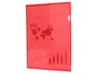 Liderpapel Carpeta Dossier Uñero 44000 Polipropileno DIN A4 Rojo hasta 20 hojas
