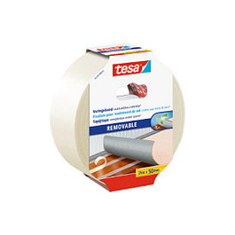 Tesa Cinta adhesiva de doble cara 50 mm x 25 m transparente