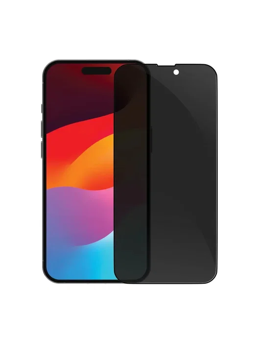 Dbramante1928 ES61CL001963 Protector de Pantalla con Filtro de Privacidad, Antimicrobiano, Anti-Huellas, para Apple iPhone 13/13 Pro/14, Color del Marco Negro