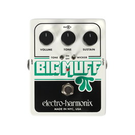 EHX Big Muff Pi W/Tone Wicker Pedal de Distorsión Sustain con Tres Filtros de Frecuencia
