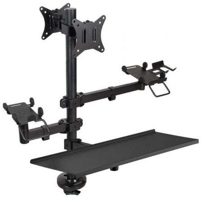 Tooq TQPM0003 Soporte de Mesa para 2 Pantallas 17''-32'' y Periféricos