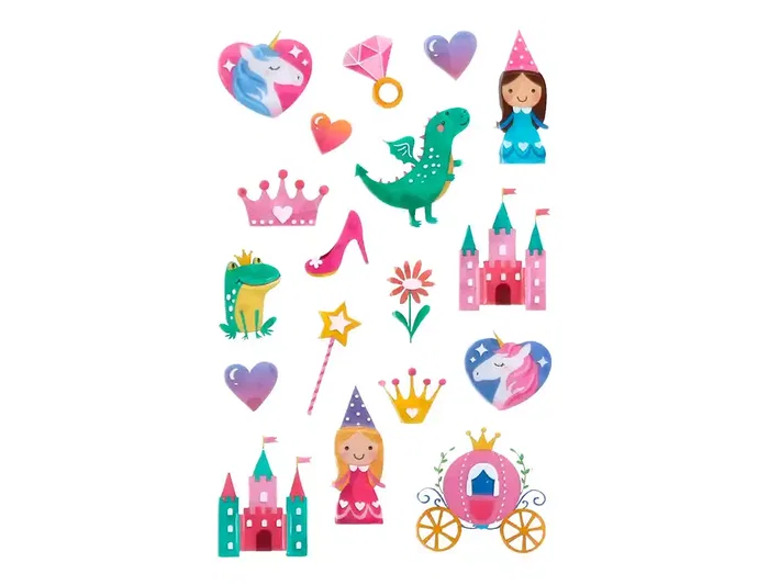 Imaginovo Pegatinas Magic Dreams Princesas PVC 190x105 mm en Blister Imaginovo Pegatinas Magic Dreams Princesas PVC 190x105 mm en Blister