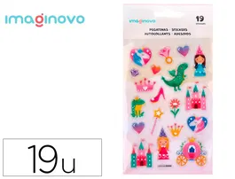 Imaginovo Pegatinas Magic Dreams Princesas PVC 190x105 mm en Blister