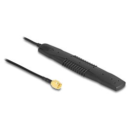 DeLOCK Antena 5G LTE WLAN Omnidireccional SMA 2,5 dBi 0.6-6 GHz Frecuencia Negra Autoadhesiva 3 m de Cable - 1 Pieza